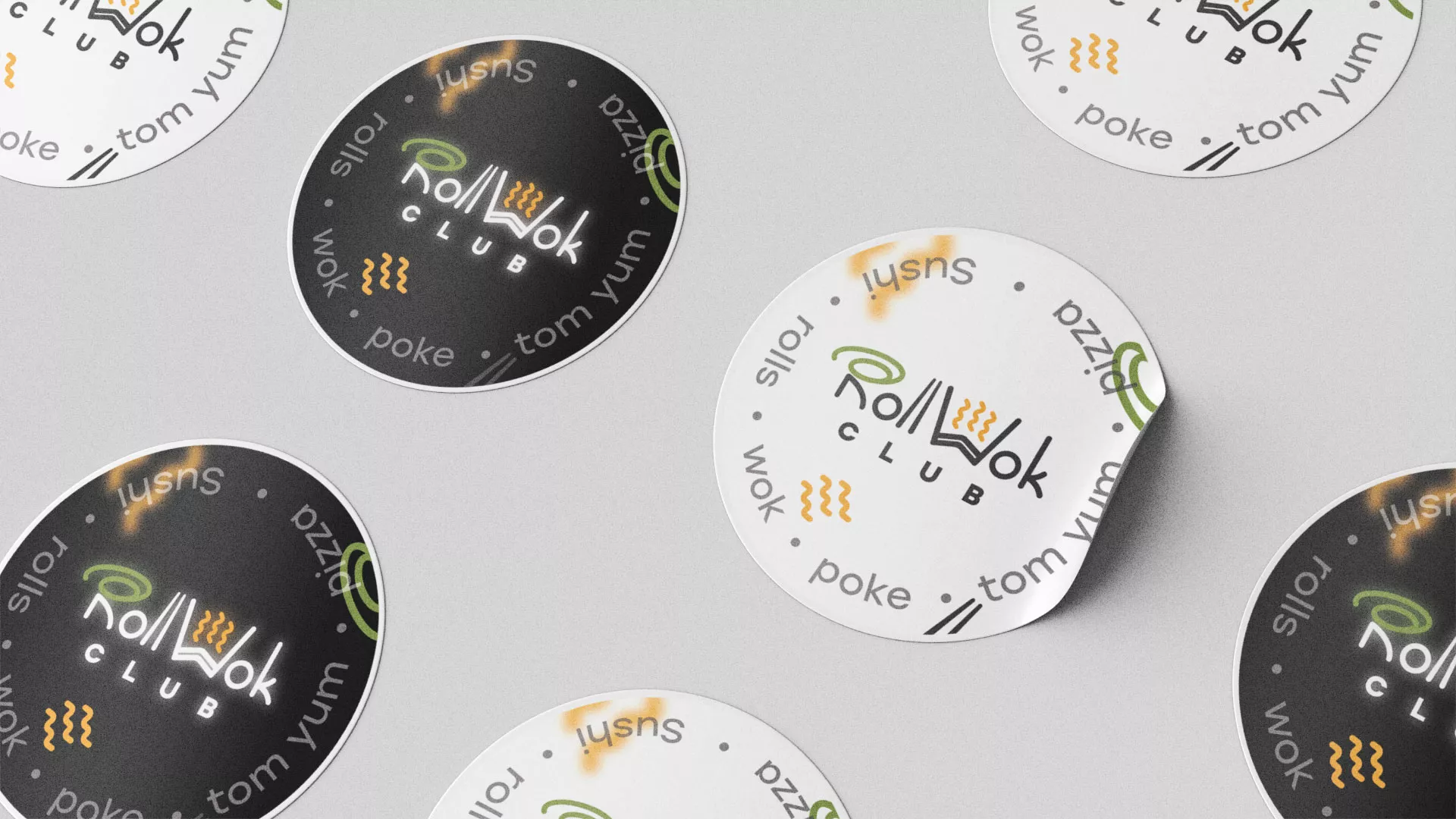 Создание дизайна упаковки суши-бара «Roll Wok Club» в Карачаевске