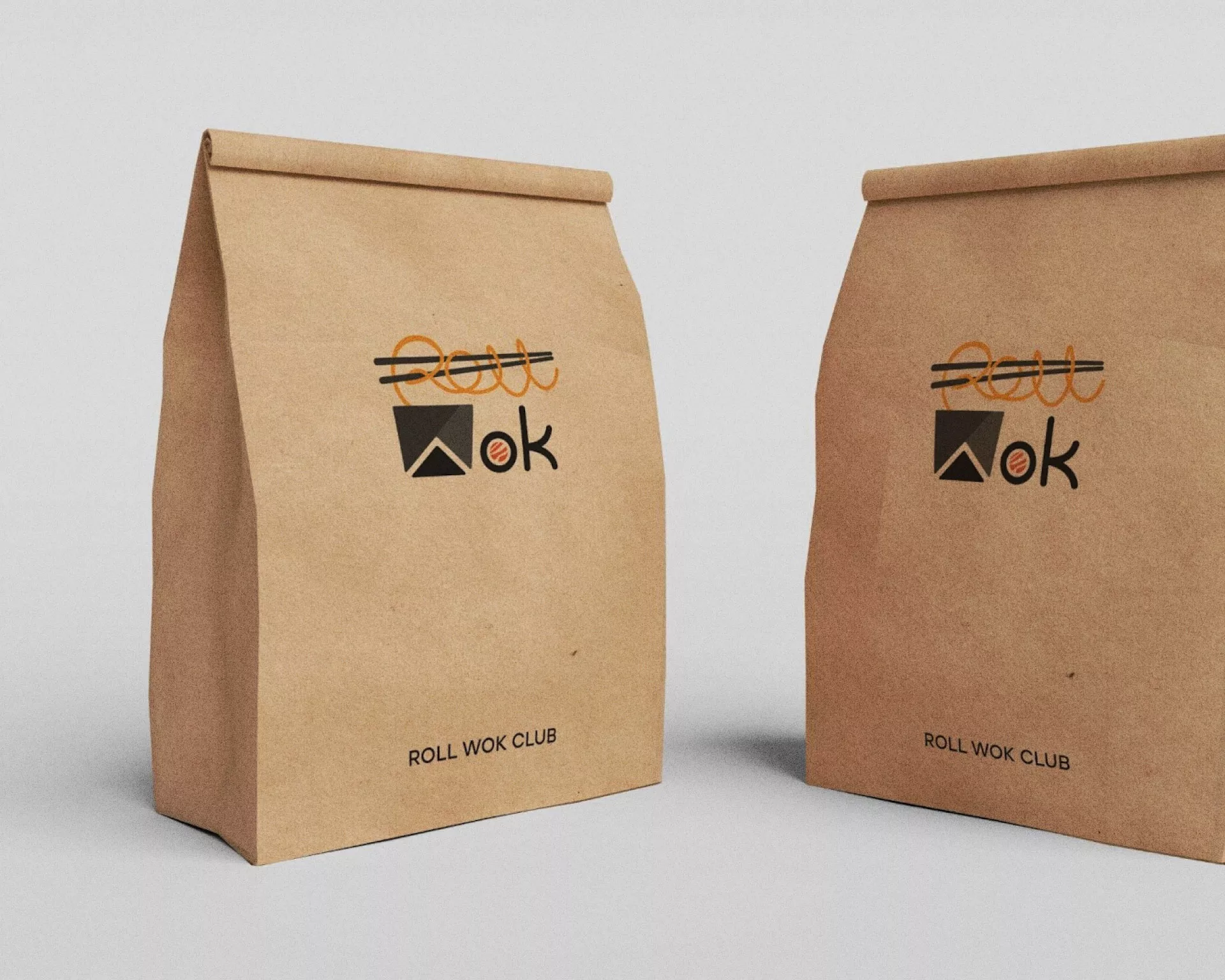 Создание дизайна упаковки суши-бара «Roll Wok Club» в Карачаевске